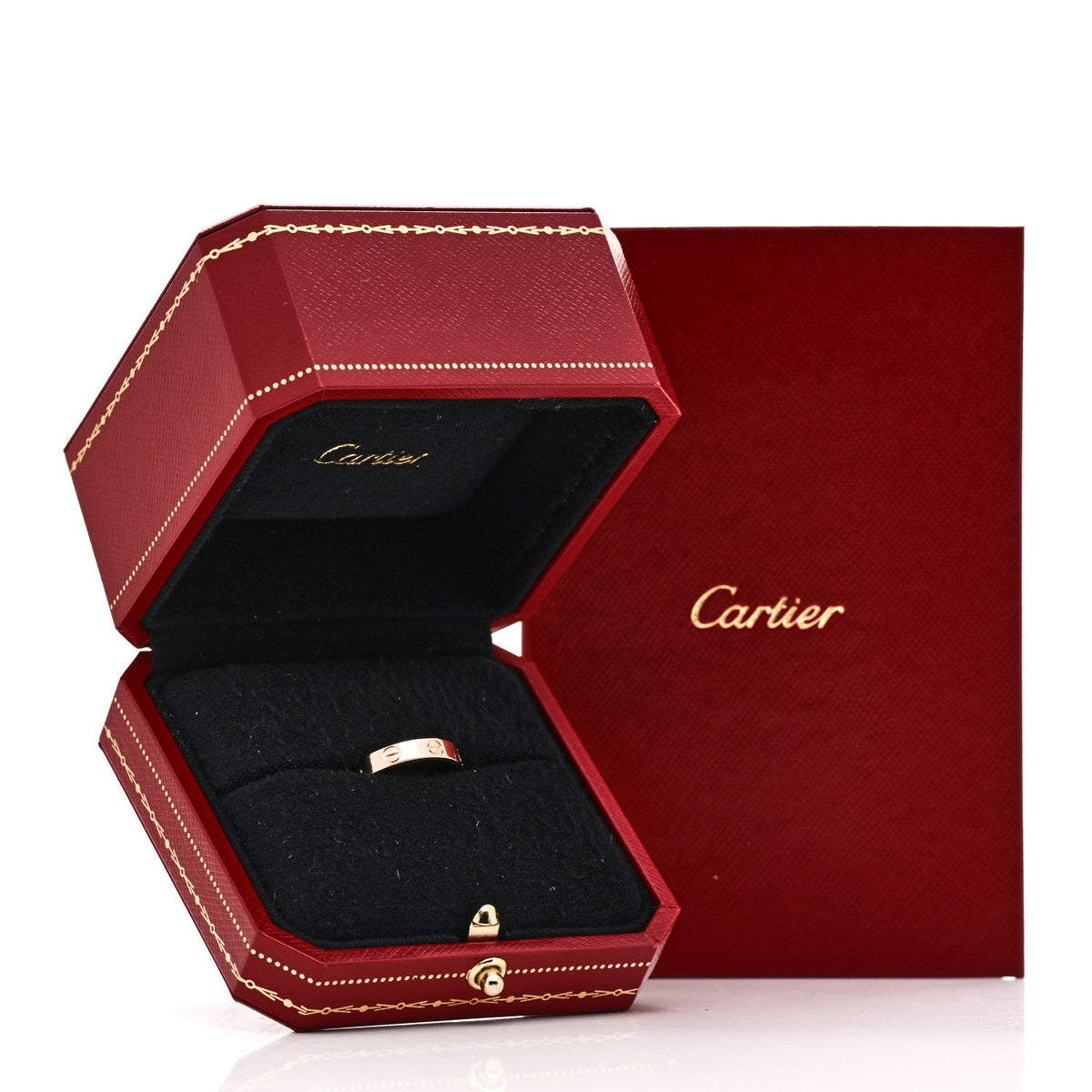 18K Pink Gold 3.5mm LOVE Wedding Band Ring 51 5.75