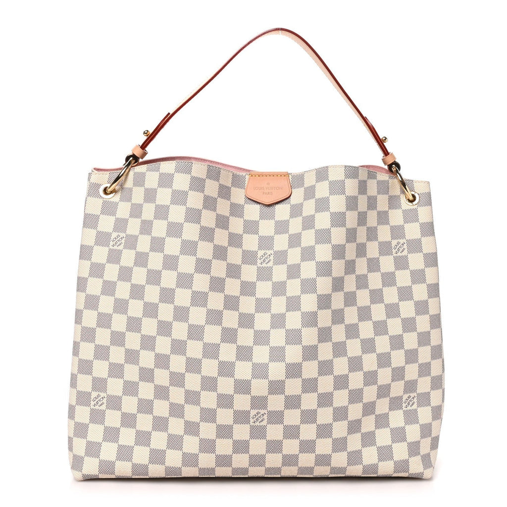 Louis Vuitton Damier Azur Graceful MM Rose Ballerine