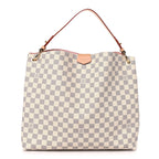 Louis Vuitton Damier Azur Graceful MM Rose Ballerine
