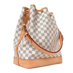 Louis Vuitton Damier Azur Coated Canvas Noe White