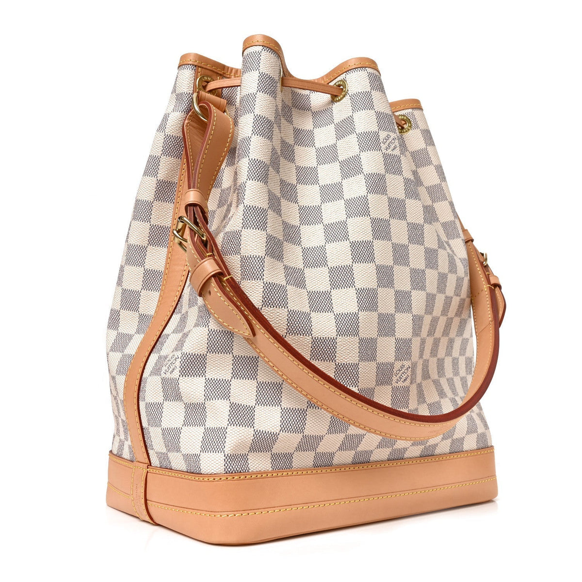 Louis Vuitton Damier Azur Coated Canvas Noe White