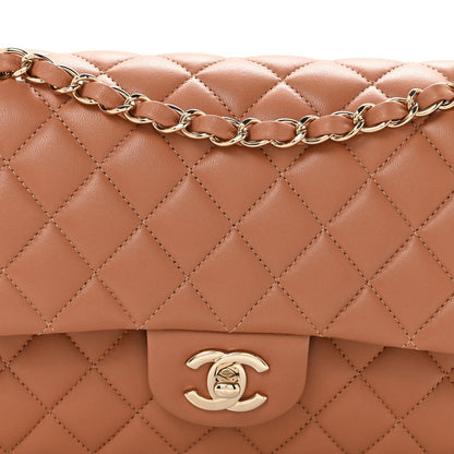 Medium Quilted Lambskin Flap Shoulder Bag