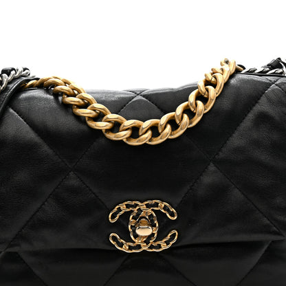 Medium Quilted Lambskin Flap Shoulder Bag