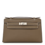 Hermès Swift Kelly Pochette Clutch Etoupe