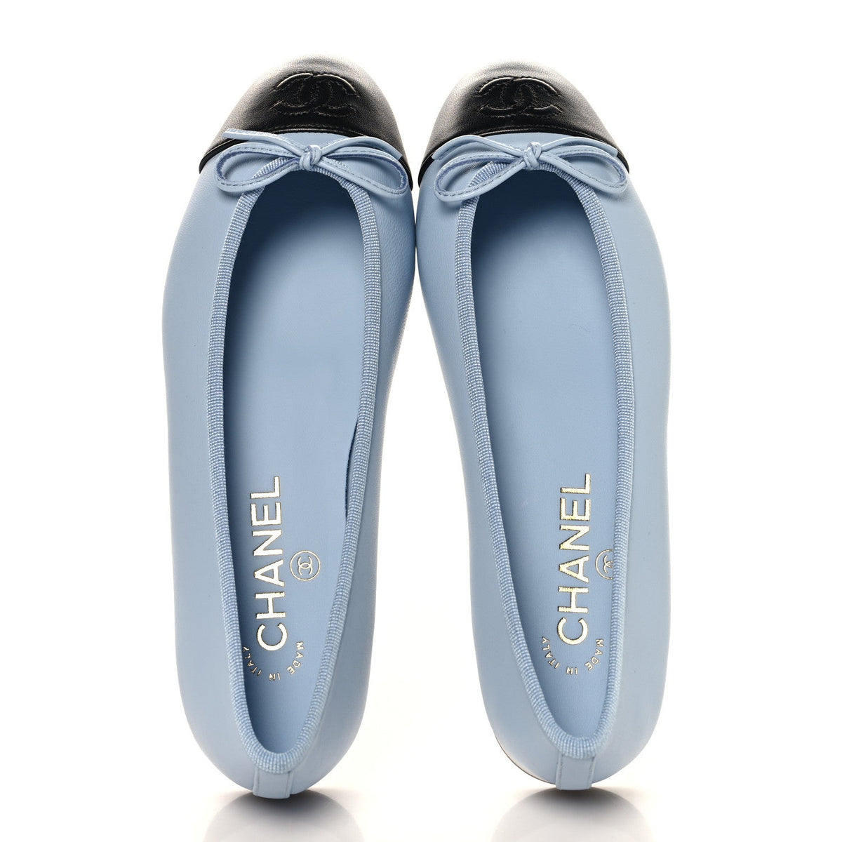 Chanel Cap Toe CC Ballerina Women's Shoes