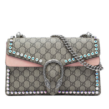 Dionysus Bag Crystal Embellished GG Coated Canvas Small