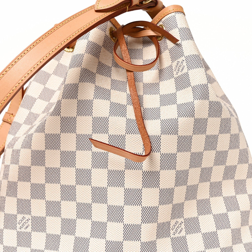 Louis Vuitton Damier Azur Coated Canvas Noe White
