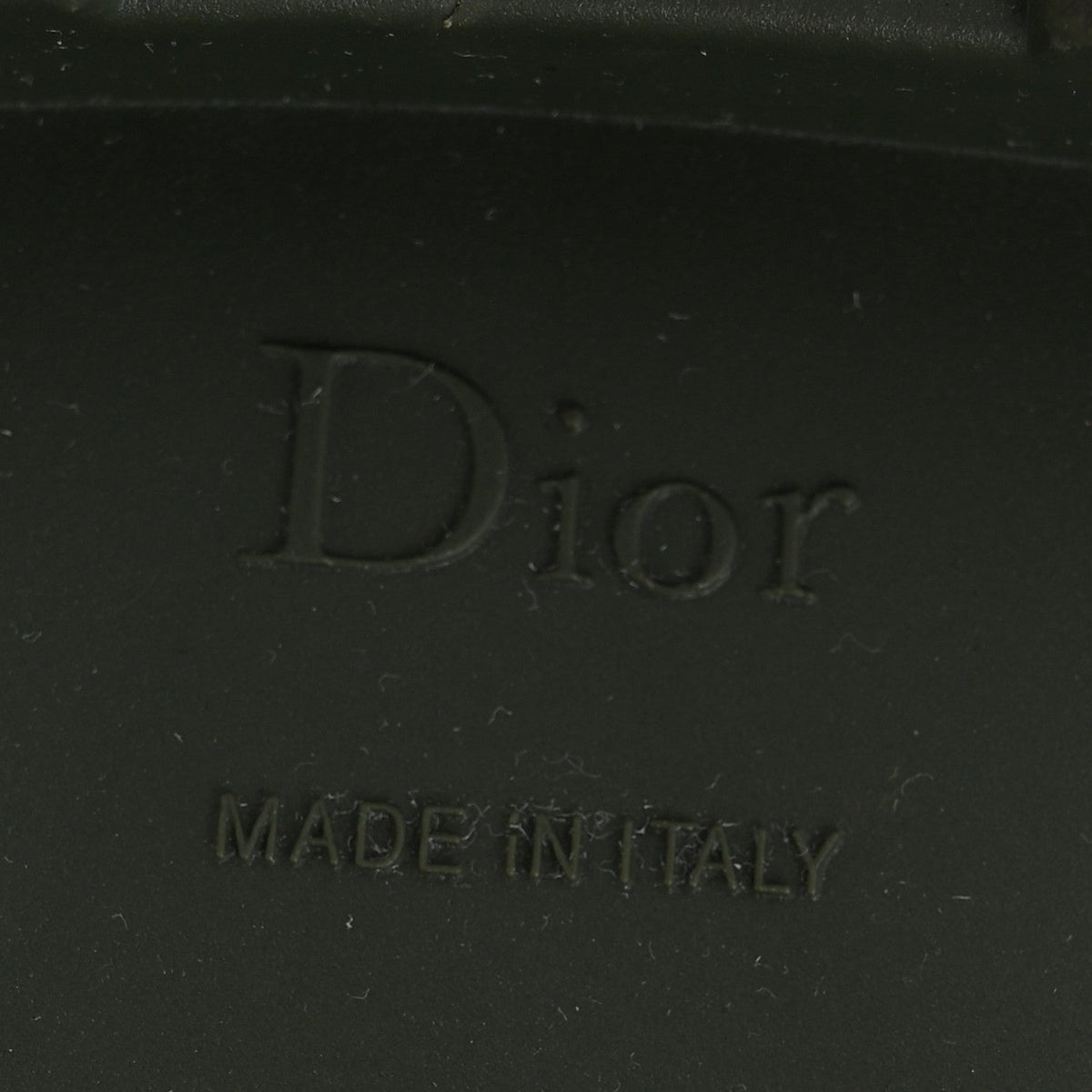 Christian Dior Rubber Women's Diorunion Rain Boots 38 Black Military