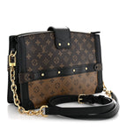 Louis Vuitton Reverse Monogram Trunk Clutch Bag Brown