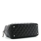 Chanel Calfskin Quilted Large Cambon Bowler Black