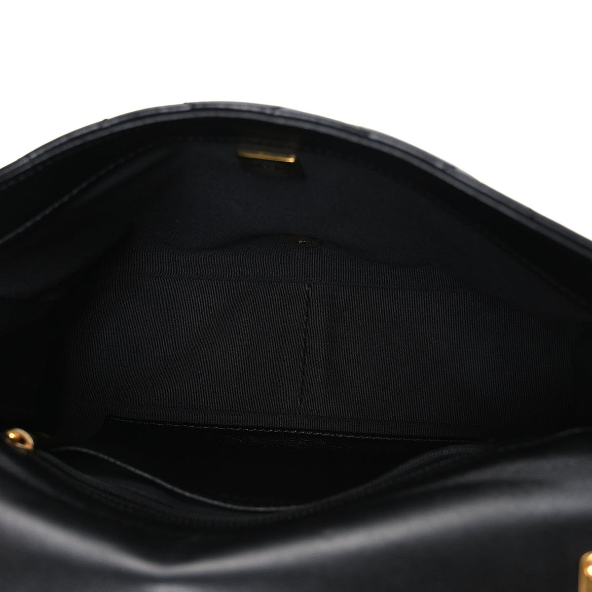 Large Quilted Lambskin Flap Shoulder Bag