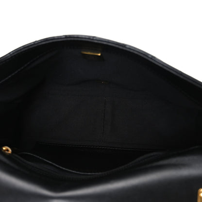 Large Quilted Lambskin Flap Shoulder Bag