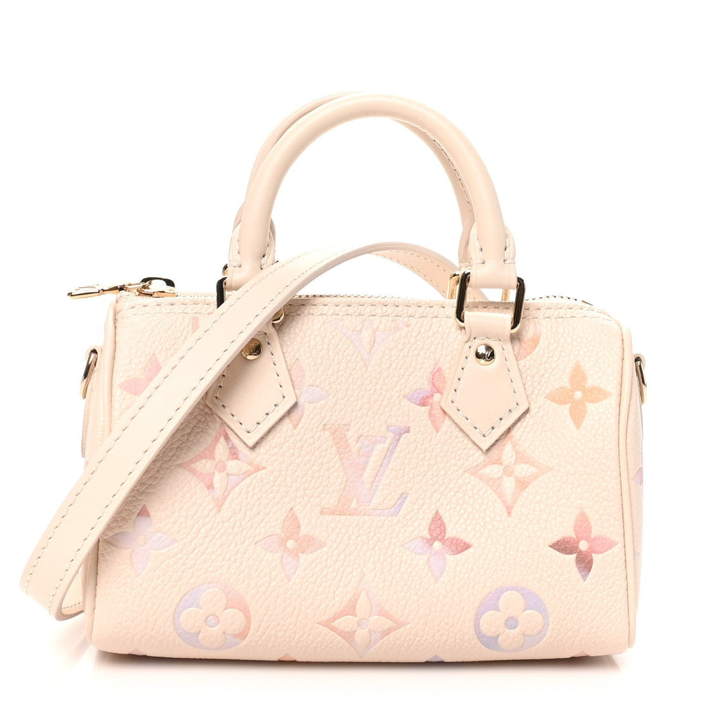 Louis Vuitton Empreinte Monogram Nano Speedy Dream Beige