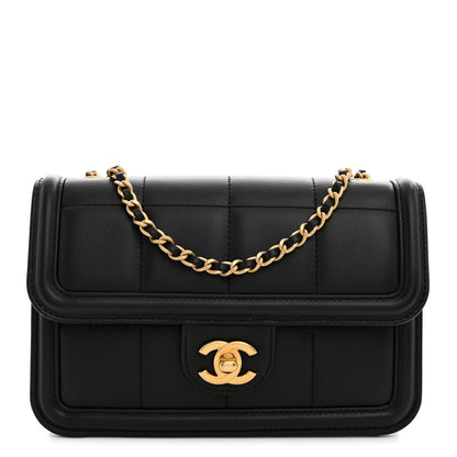 Mini Lambskin Calfskin Flap Shoulder Bag