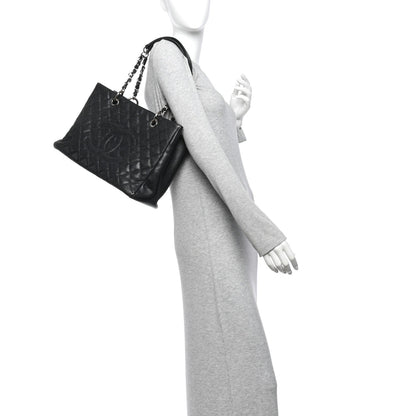 Quilted Caviar Tote Bag