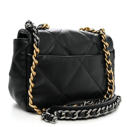 Medium Quilted Lambskin Flap Shoulder Bag