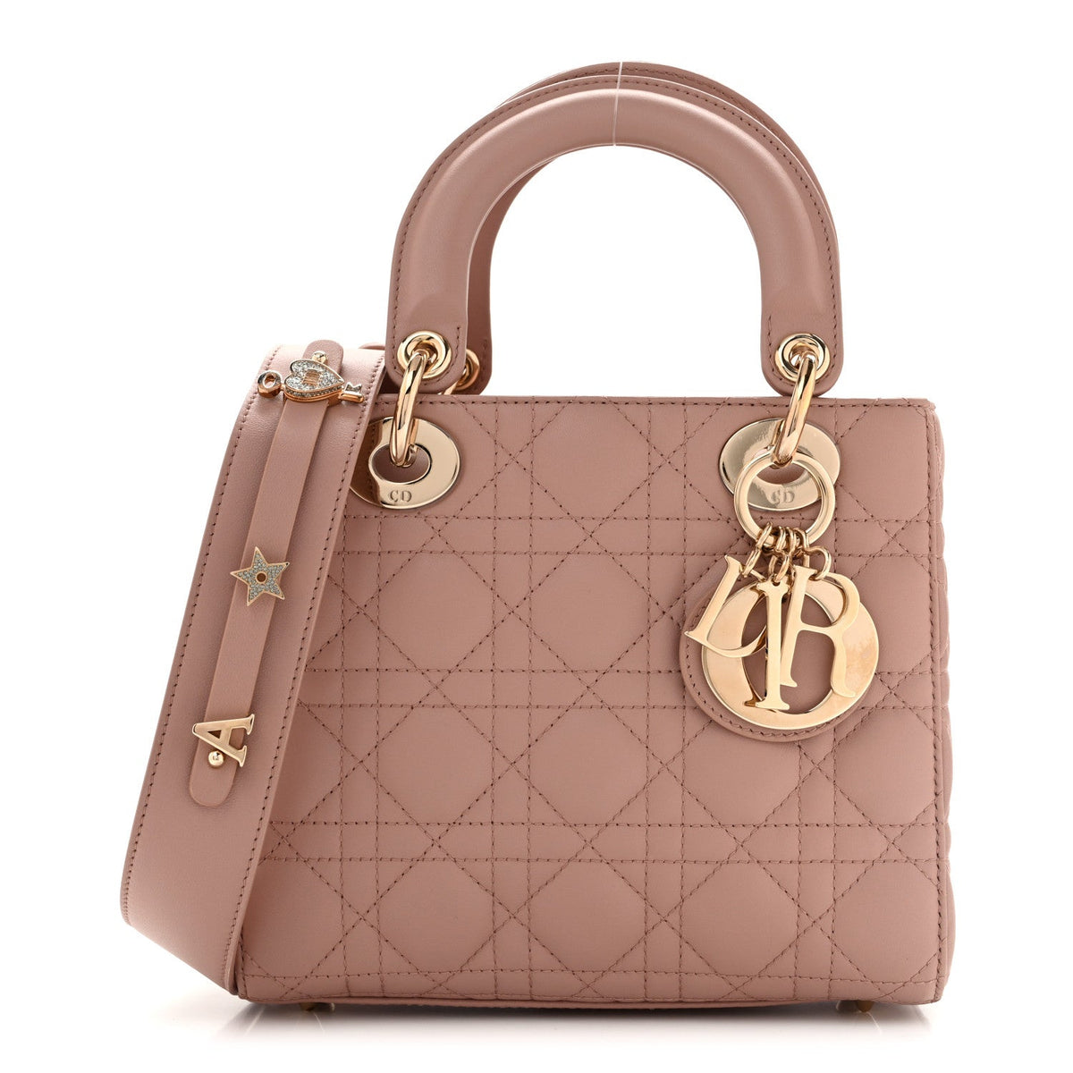 Christian Dior Lambskin Cannage Small My ABCDior Lady Dior Fard