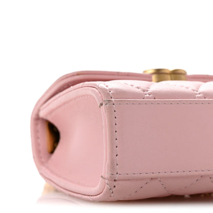 Mini Quilted Lambskin Flap Shoulder Bag
