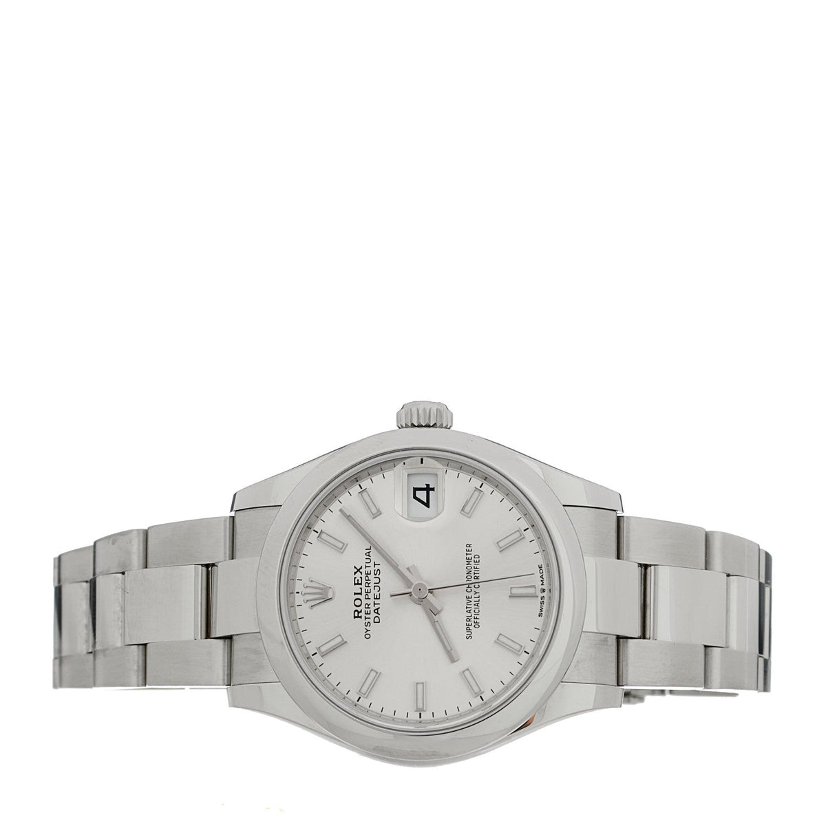 Rolex Stainless Steel 31mm Oyster Perpetual Datejust Watch Silver 278240