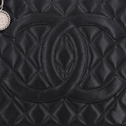Quilted Caviar Tote Bag