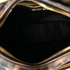 Miu Miu Distressed Nappa Pocket Bag Sand Coffee