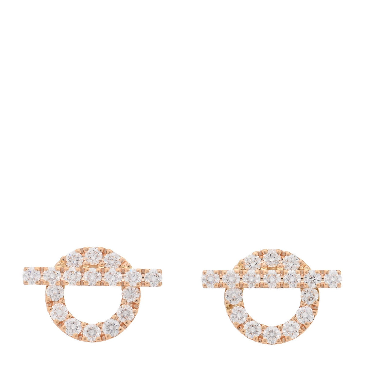 18K Rose Gold Diamond Finesse Earrings