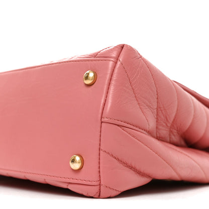Small Quilted Calfskin Flap Shoulder Bag
