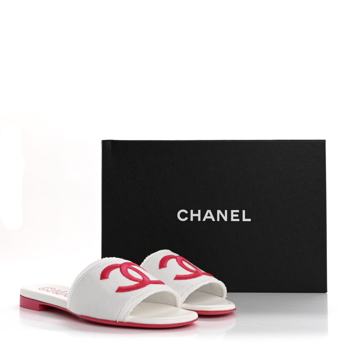 Chanel Jersey Knit CC Women's Mules