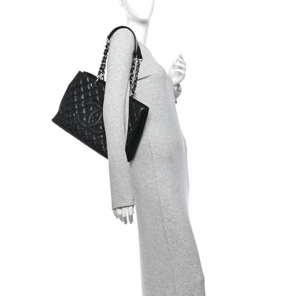Quilted Caviar Tote Bag