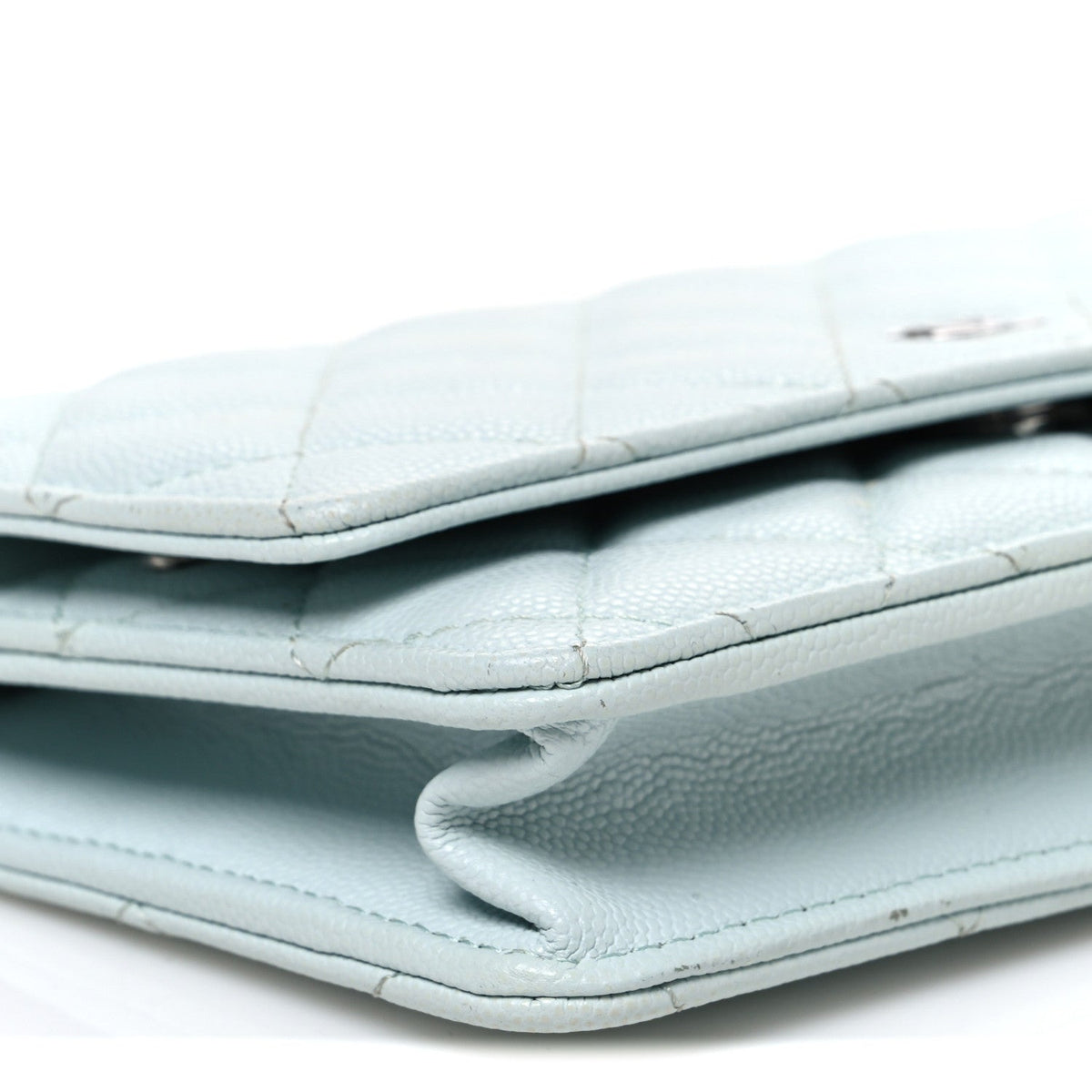 Quilted Caviar Wallet Bag