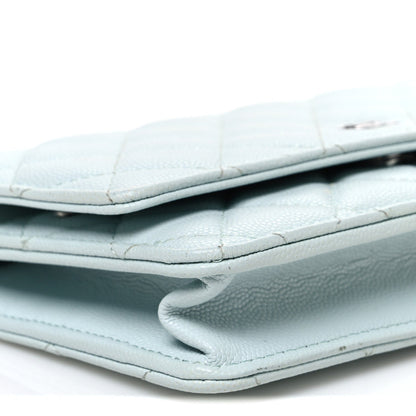 Quilted Caviar Wallet Bag