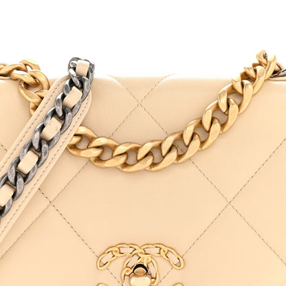 Medium Quilted Lambskin Flap Shoulder Bag