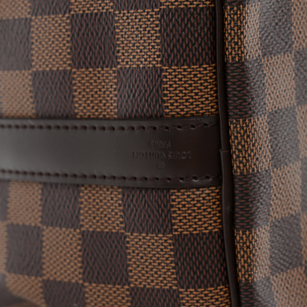 Louis Vuitton Damier Ebene Speedy Bandouliere 30 Brown