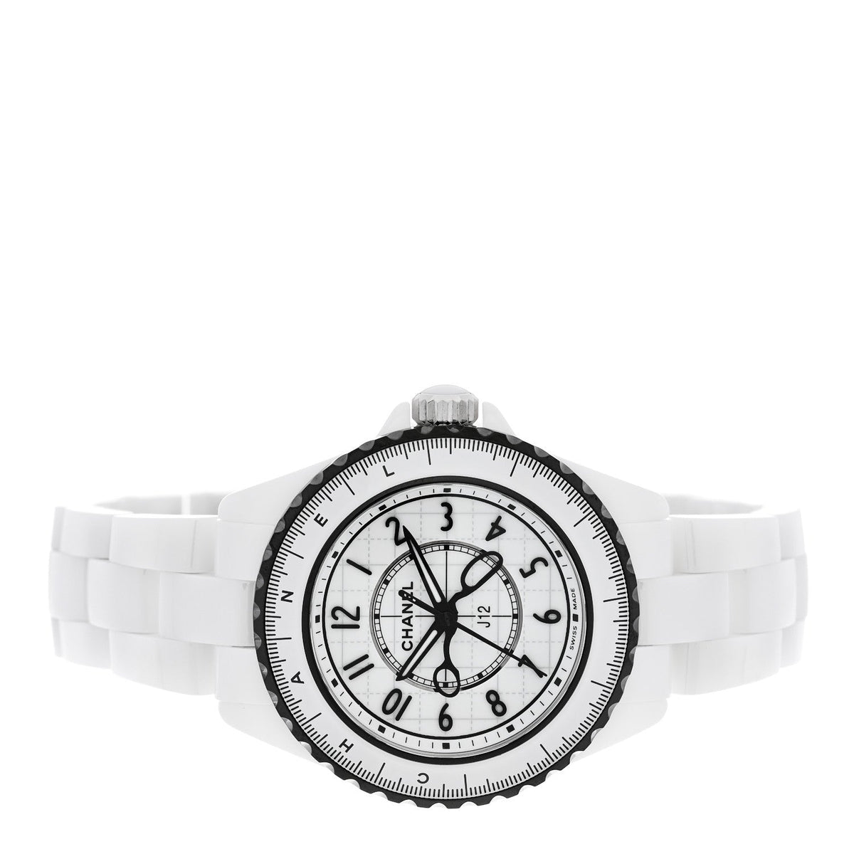Chanel Stainless Steel Ceramic 33mm J12 Couture Watch White