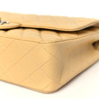 Chanel Caviar Quilted Medium Double Flap Light Yellow