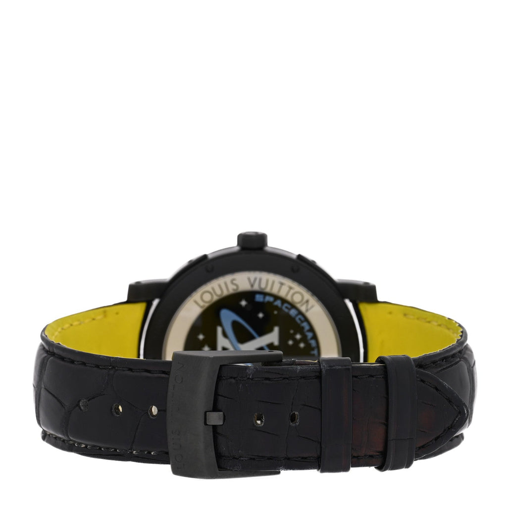Louis Vuitton Stainless Steel Alligator 39mm Escale Time Zone Automatic Watch Grey 1929036