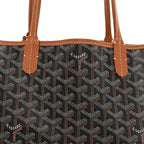 Goyard Goyardine Saint Louis PM Tote Bag Black Gold