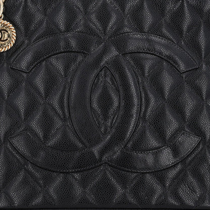 Quilted Caviar Tote Bag