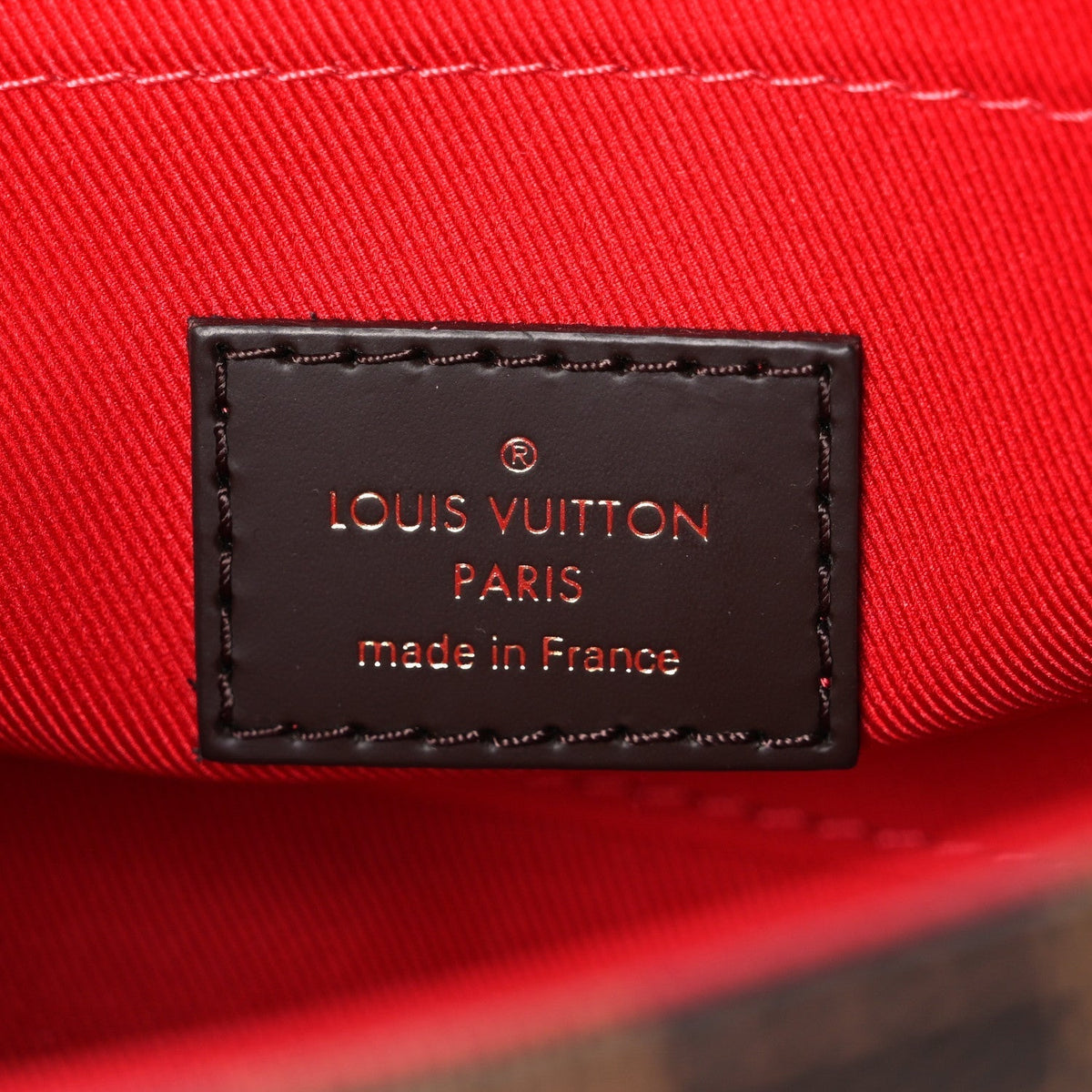 Louis Vuitton Damier Ebene Croisette Bag Brown