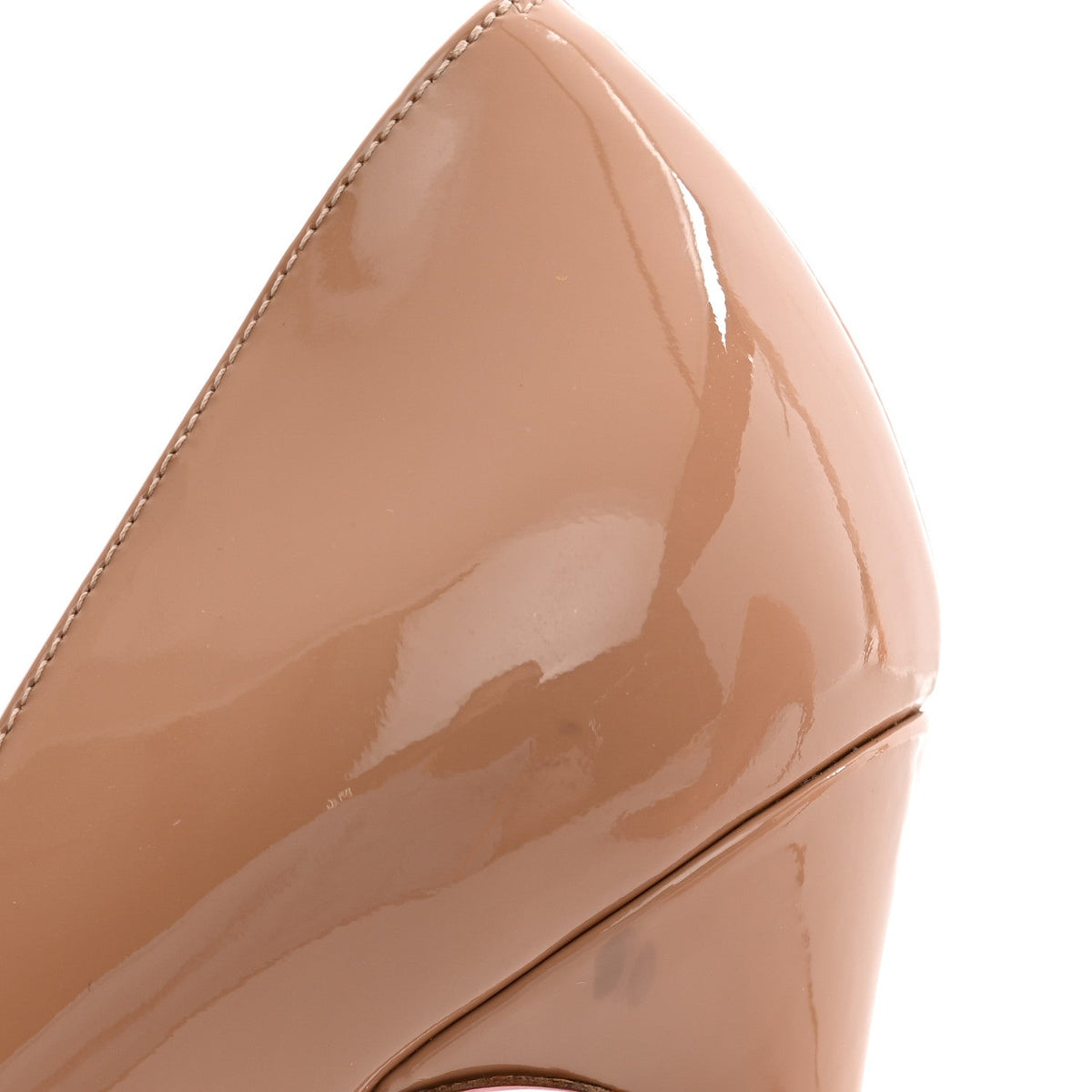 Christian Louboutin Patent Women's So Kate 120 Pumps 39 Nude