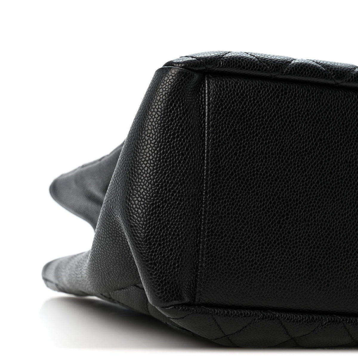 Quilted Caviar Tote Bag