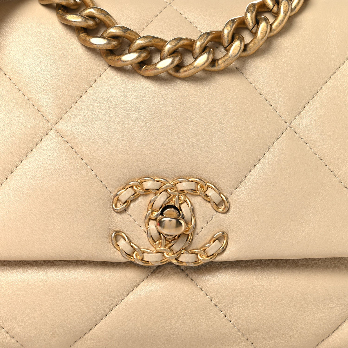 Medium Quilted Lambskin Flap Shoulder Bag