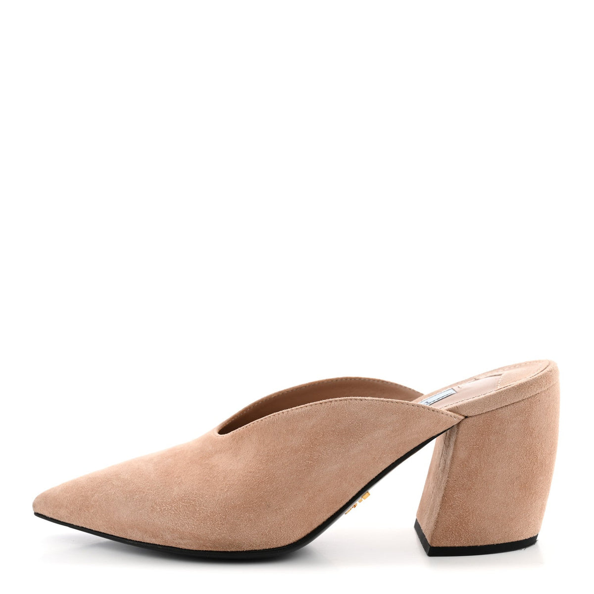 Prada Suede Pointed Toe Women's Mules 36 Dark Rose
