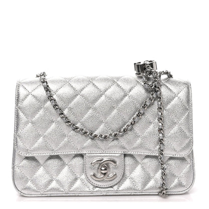 Medium Quilted Caviar Flap Shoulder Bag