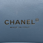 Chanel Denim Quilted Small CC Vanity Case Blue