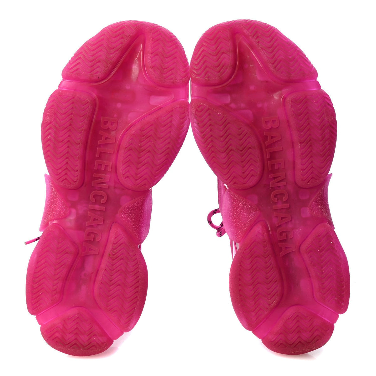 Balenciaga Fabric Mesh Women's Triple S Sneakers 41 Pink