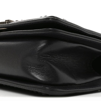 Small Quilted Goatskin Flap Shoulder Bag