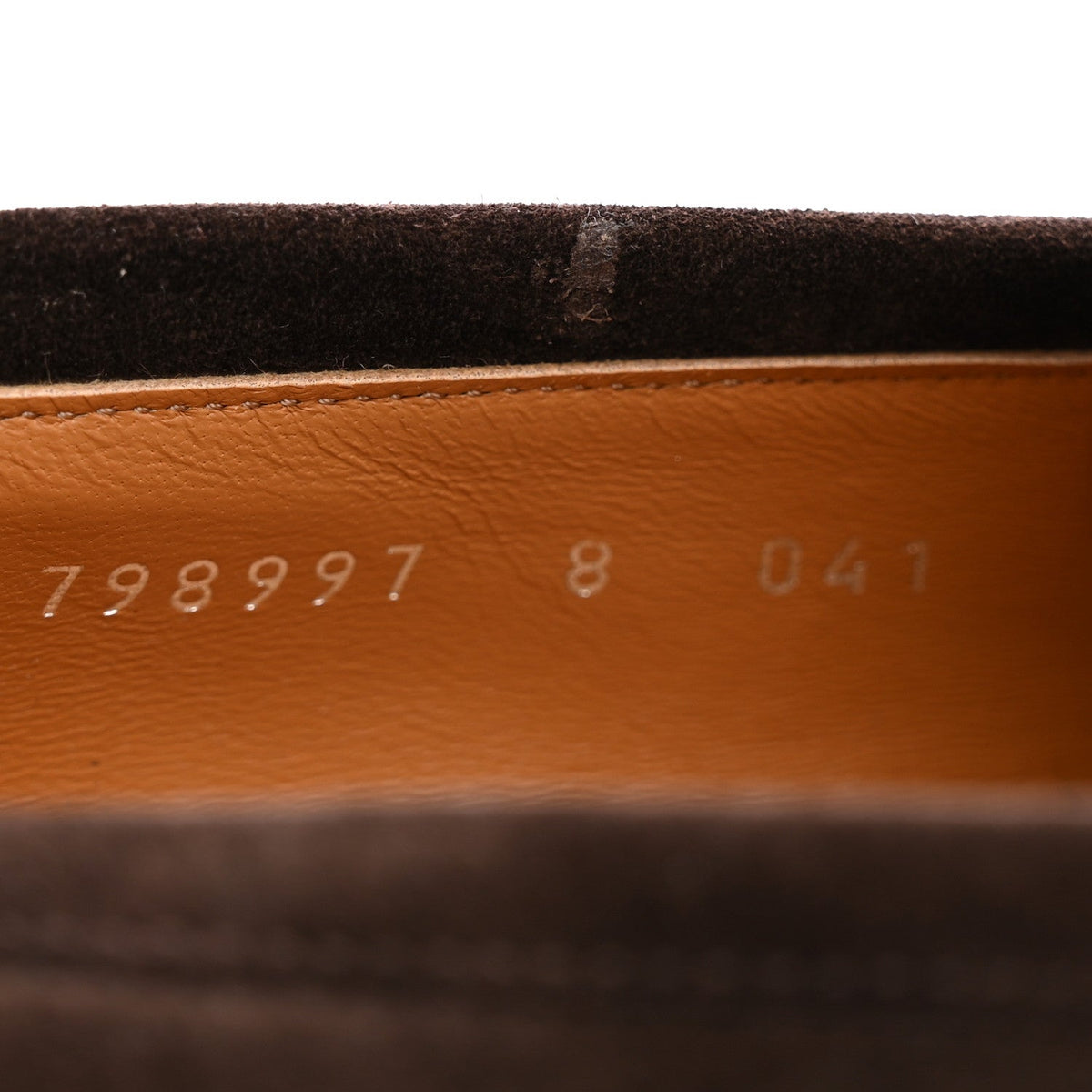 Gucci Suede Men's Jordy Horsebit Loafers 8 Night Cocoa
