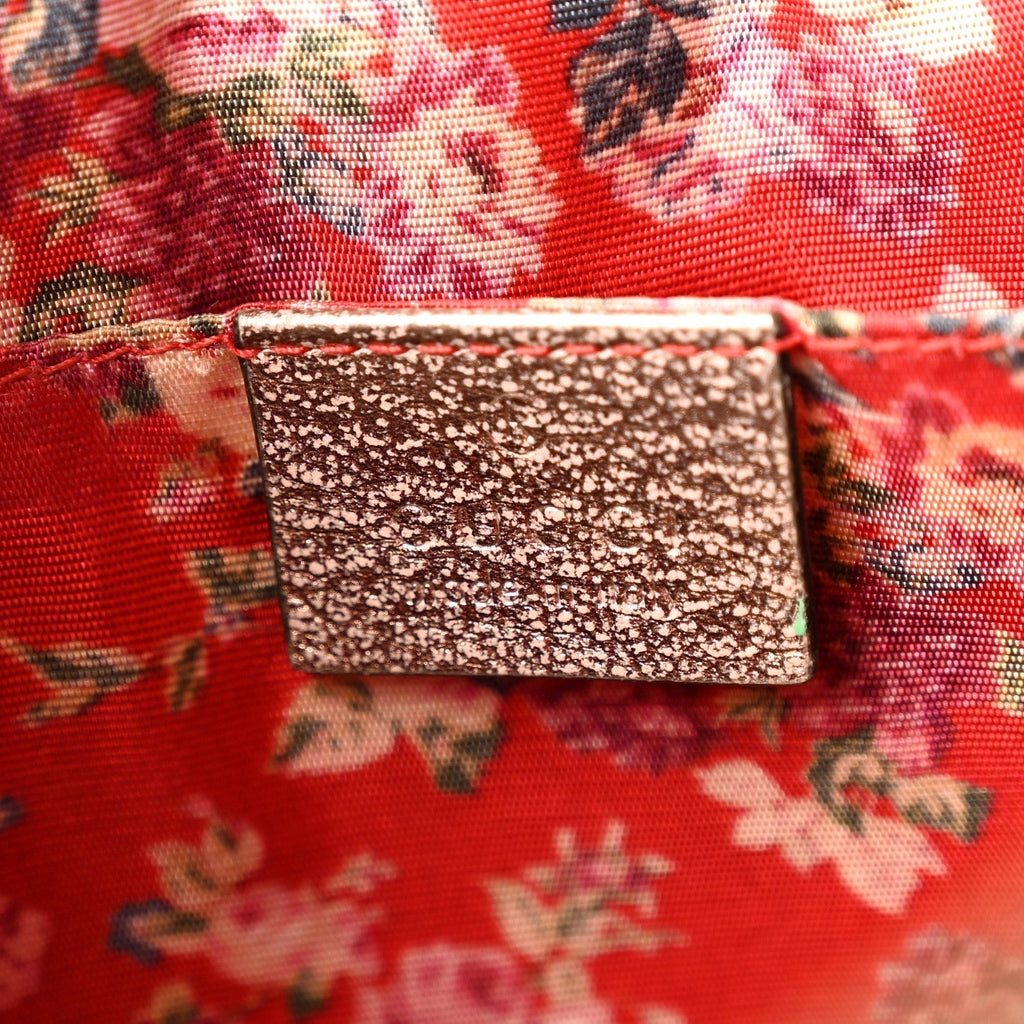 Gucci Laminated Nappa Trapuntata Small Zumi Shoulder Bag Rosa Lago Rame