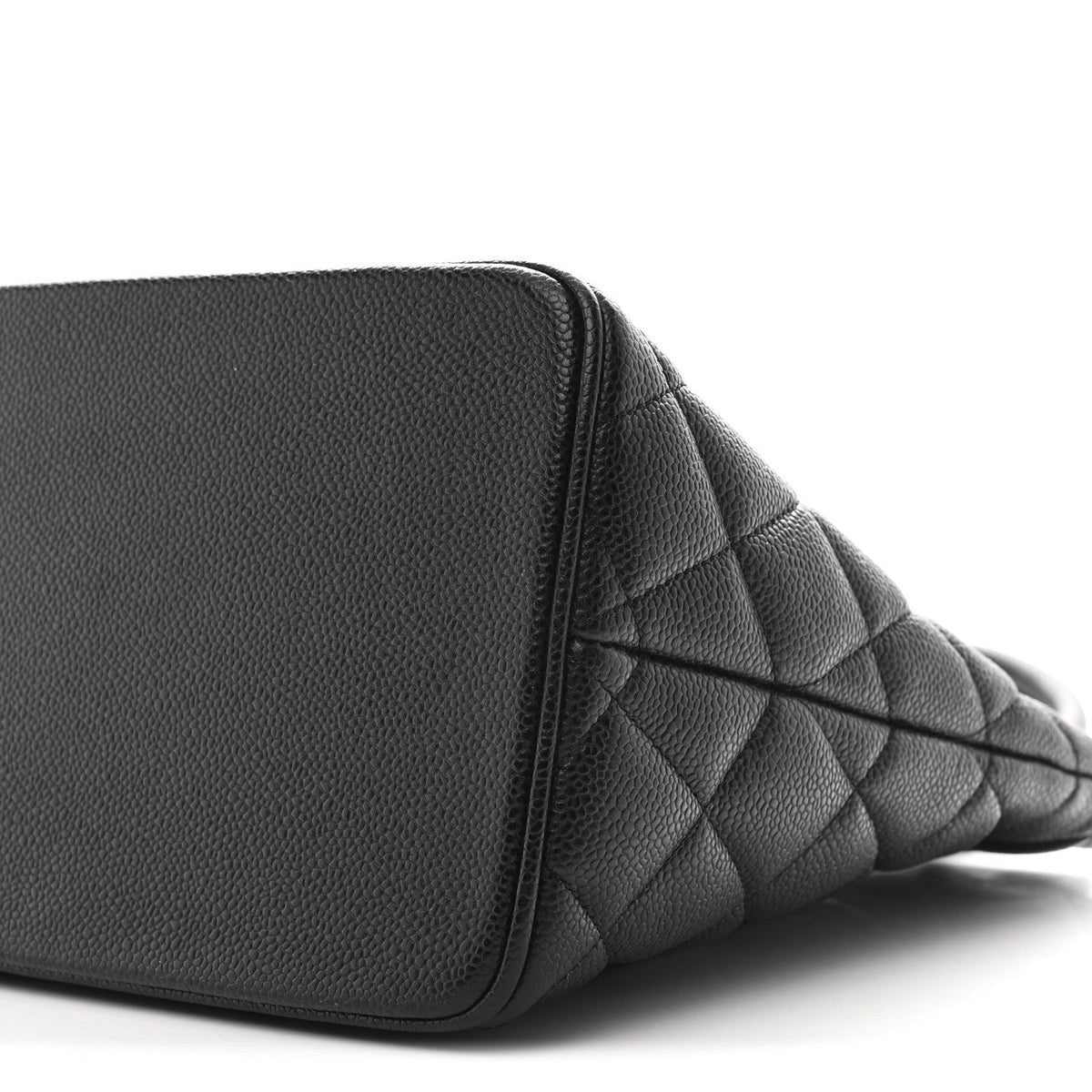 Quilted Caviar Tote Bag